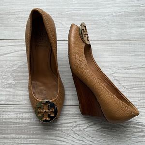 Tory Burch Nude Wedges with Embellishment 7